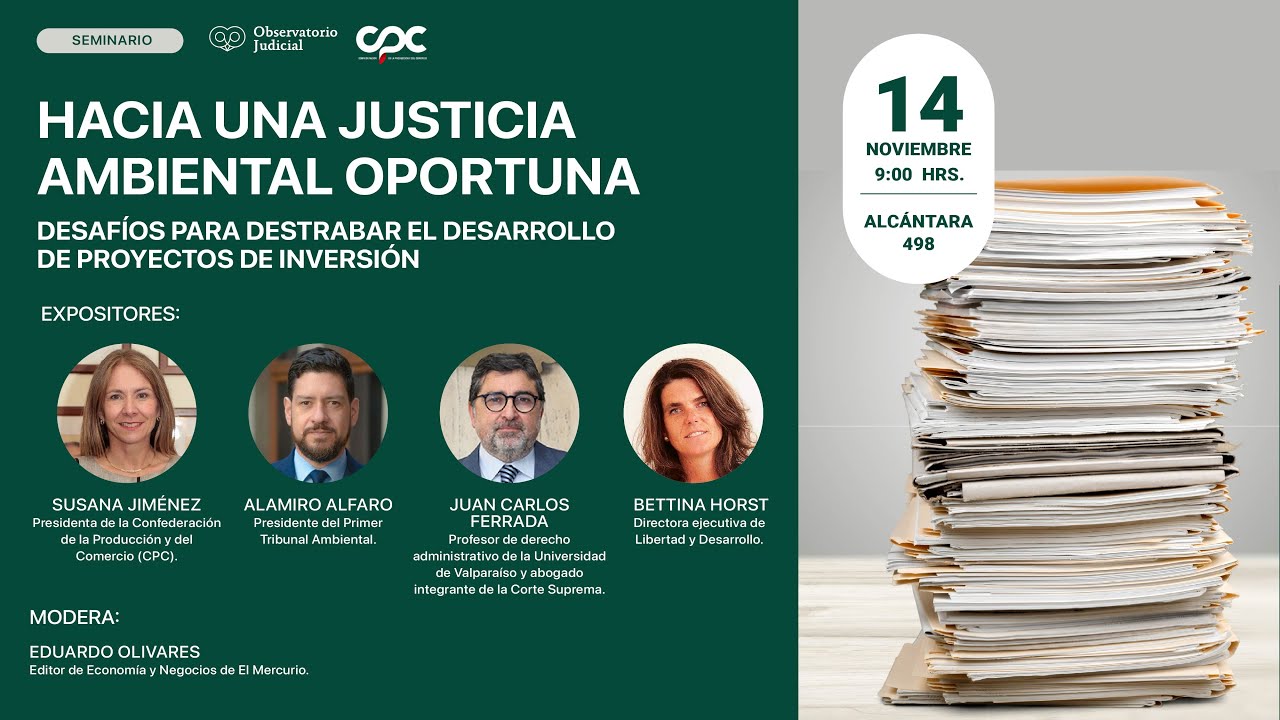 ⚖️ Seminario: “Hacia una justicia ambiental oportuna”