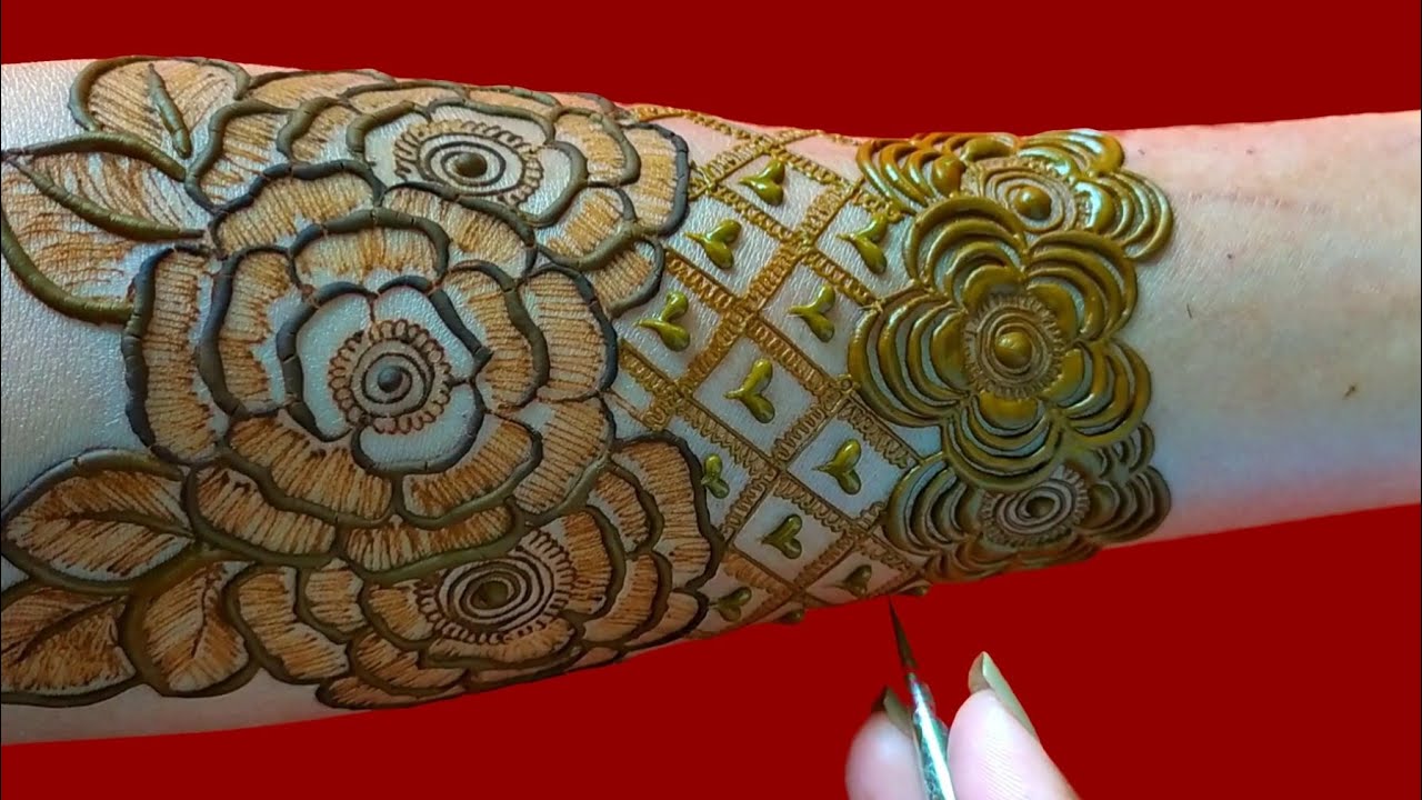 Easy & Simple Dulhan Mehndi Design ll Front Hand 2021 Mehndi Design ll Bridal Tutorial मेहंदी डिजाइन