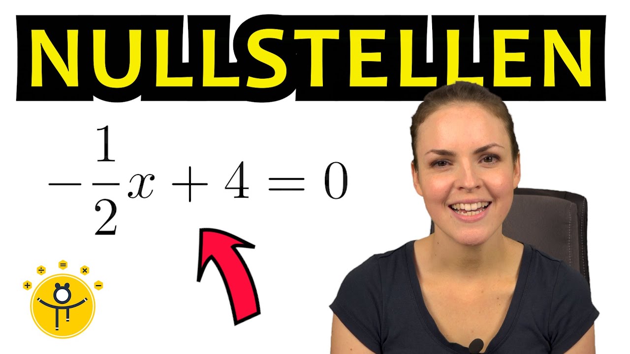 NULLSTELLEN lineare Funktionen berechnen &ndash; Schnittpunkt x-Achse