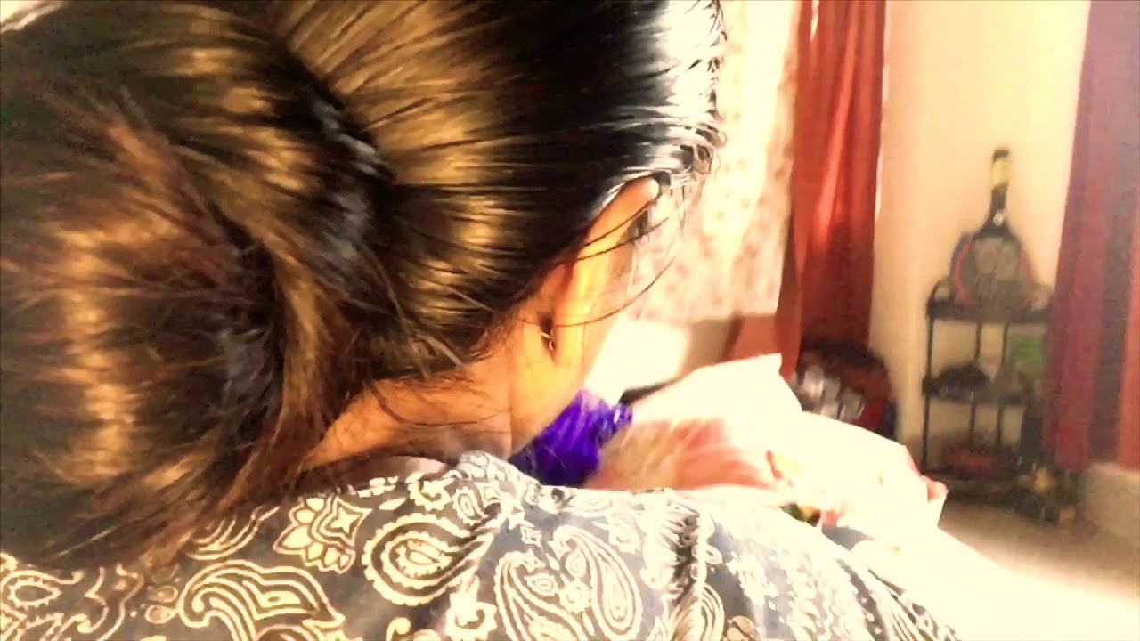 Longhair Lover Husband turn on to see beauty of longhair goddess wife
