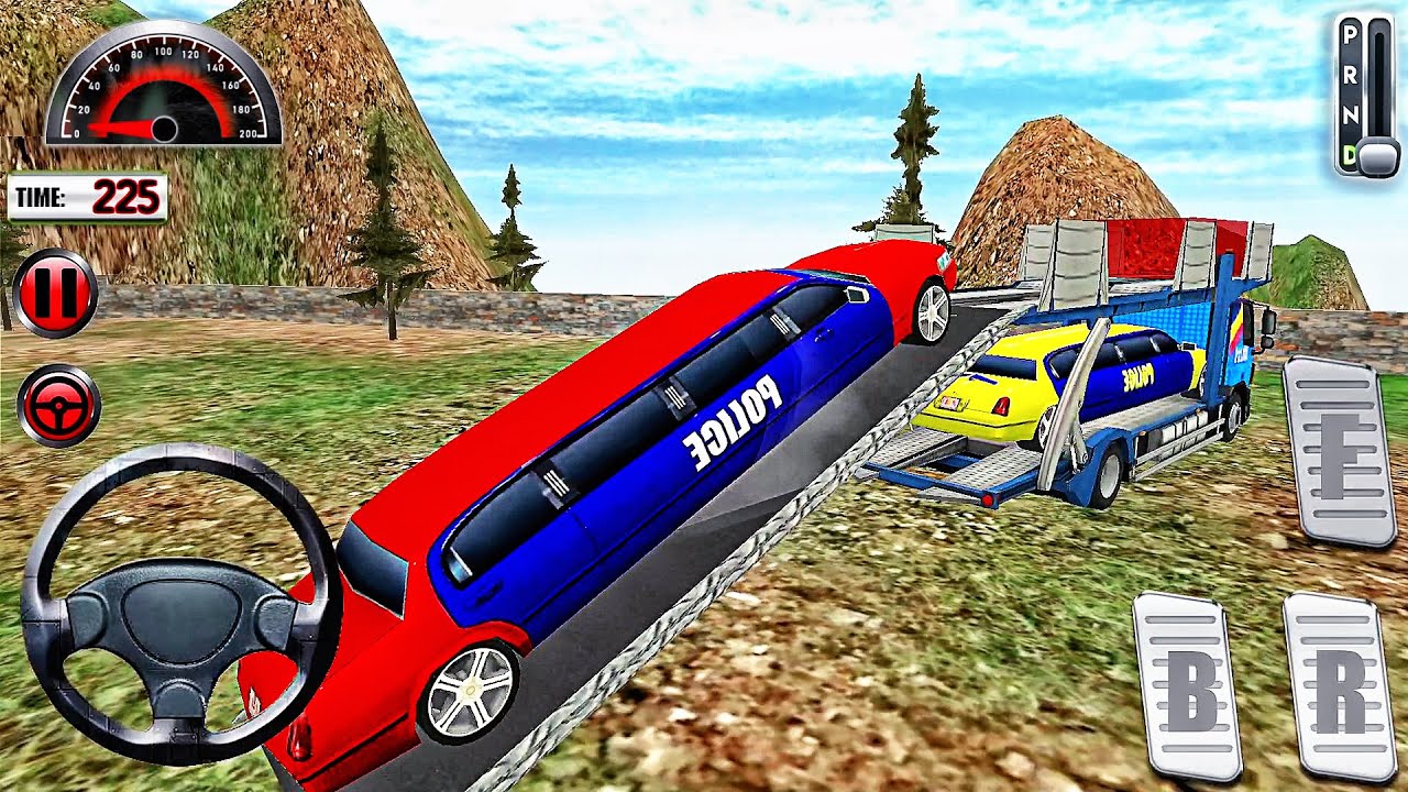 Police Car Limousine Offroad Transport Truck - Police Limo Car 3D - Best Android GamePlay