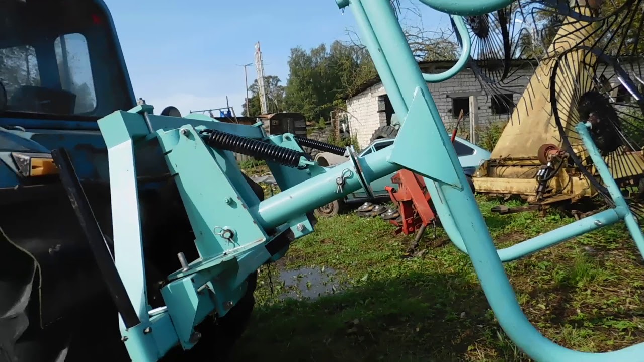 Собираем грабли в транспортное положение  OGR 6,3м Россия(навесные)