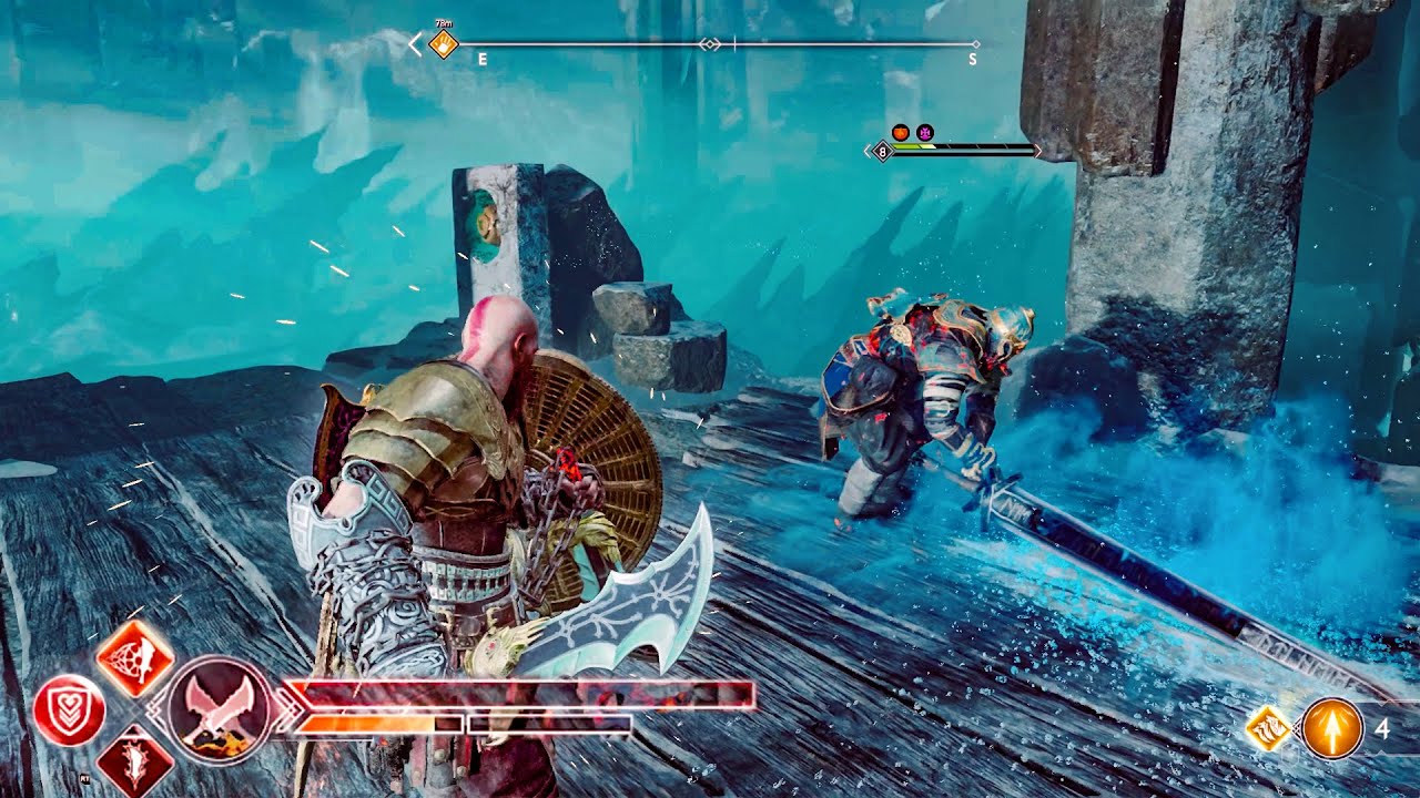 1 HP KRATOS vs Traveller NO DAMAGE  #GOD OFWAR PC
