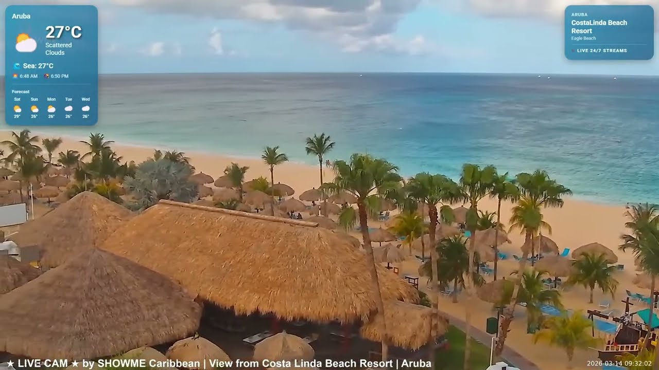 🌴Best Caribbean Beach Resorts LIVE | Curaçao • Sint Maarten • Aruba • Bonaire | March 14, 2026