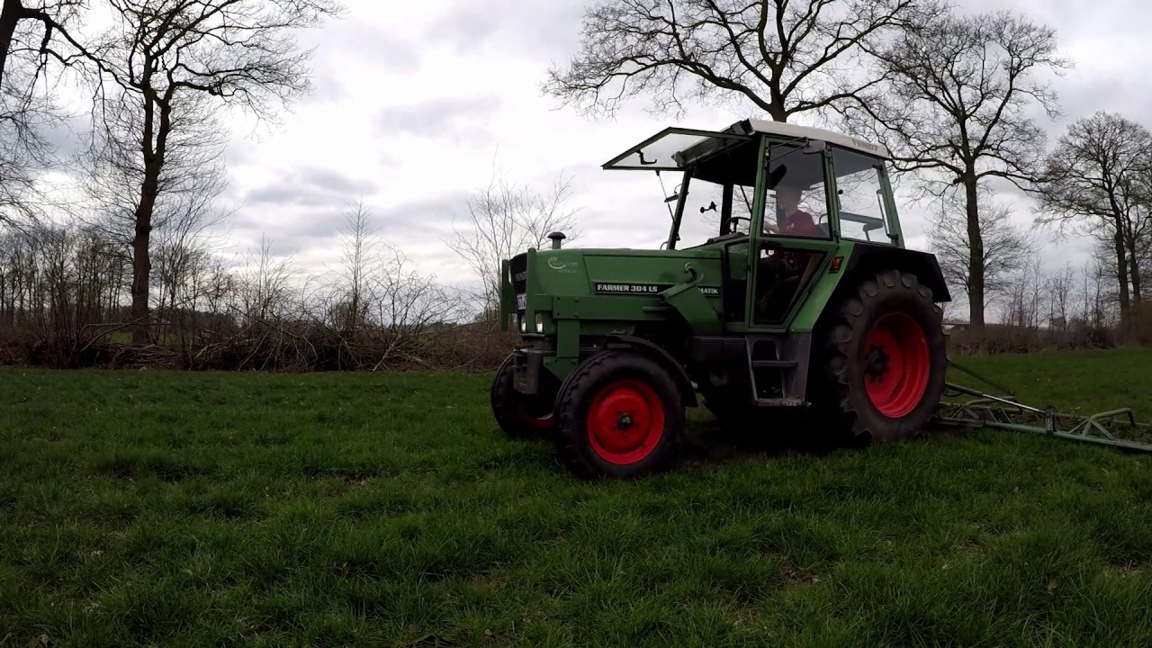 Fendt Farmer 304 LS beim Wiesenschleppen[Gopro,HD]