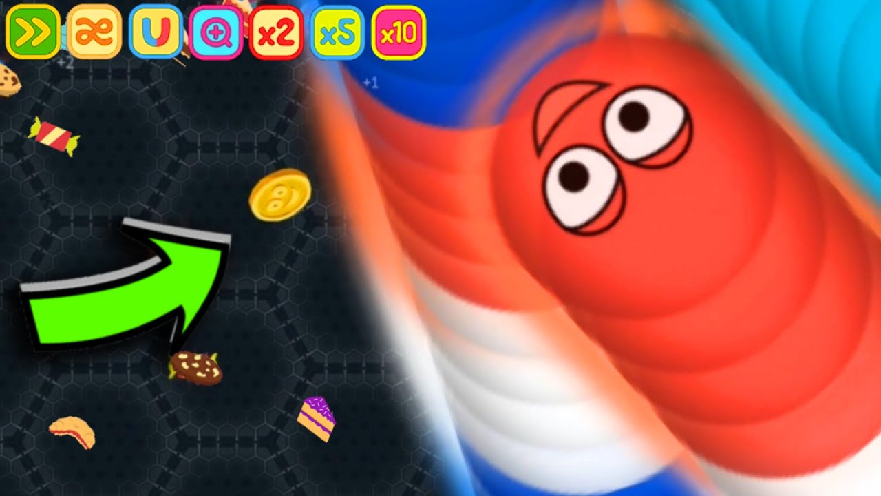 Wormate.io - I UNLOCKED AN INVISIBLE SNAKE SKIN LOL! (Wormate.io)