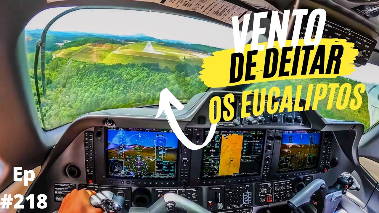 Pouso TURBULENTO e RAJADAS DE VENTO - Aeroporto EXECUTIVO  INTERNACIONAL Catarina