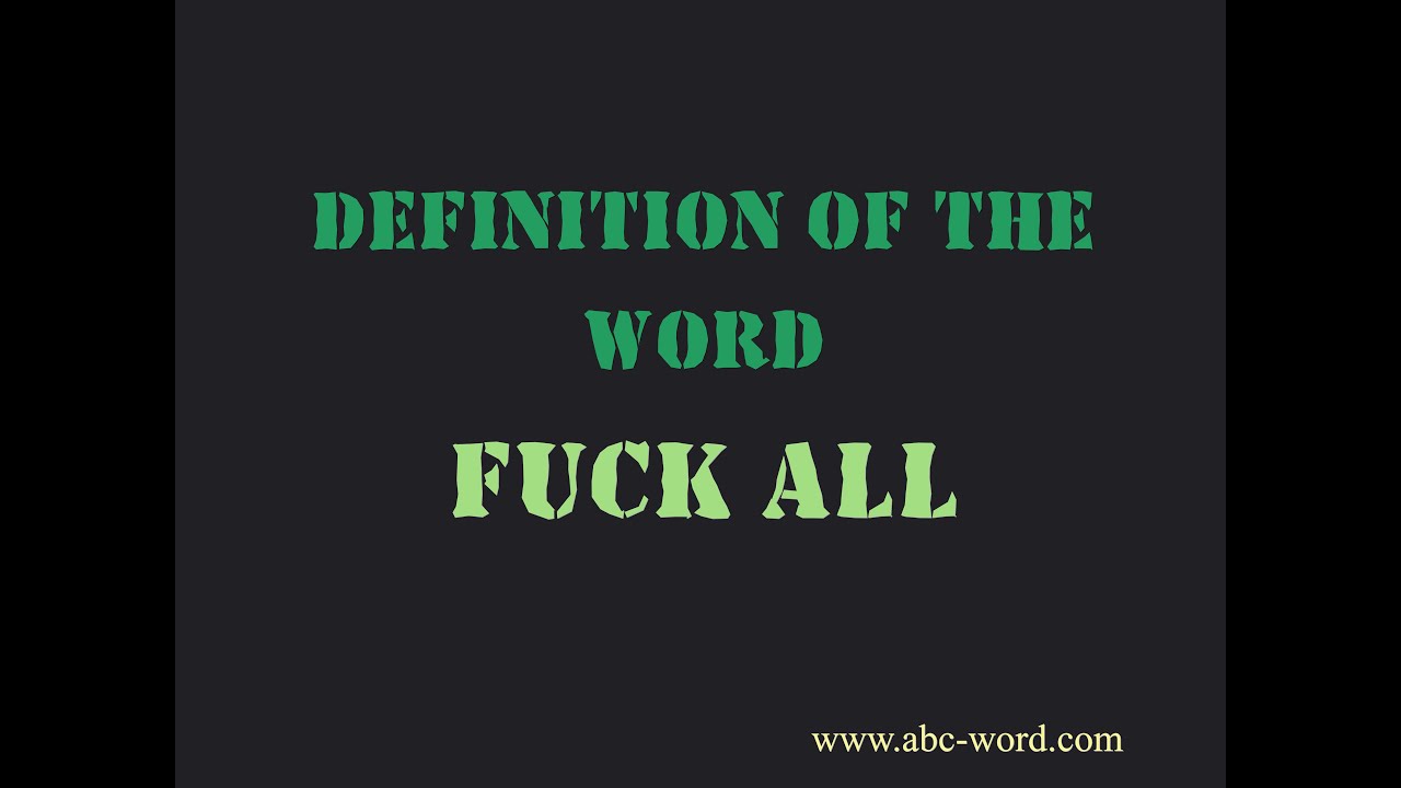 Definition of the word 