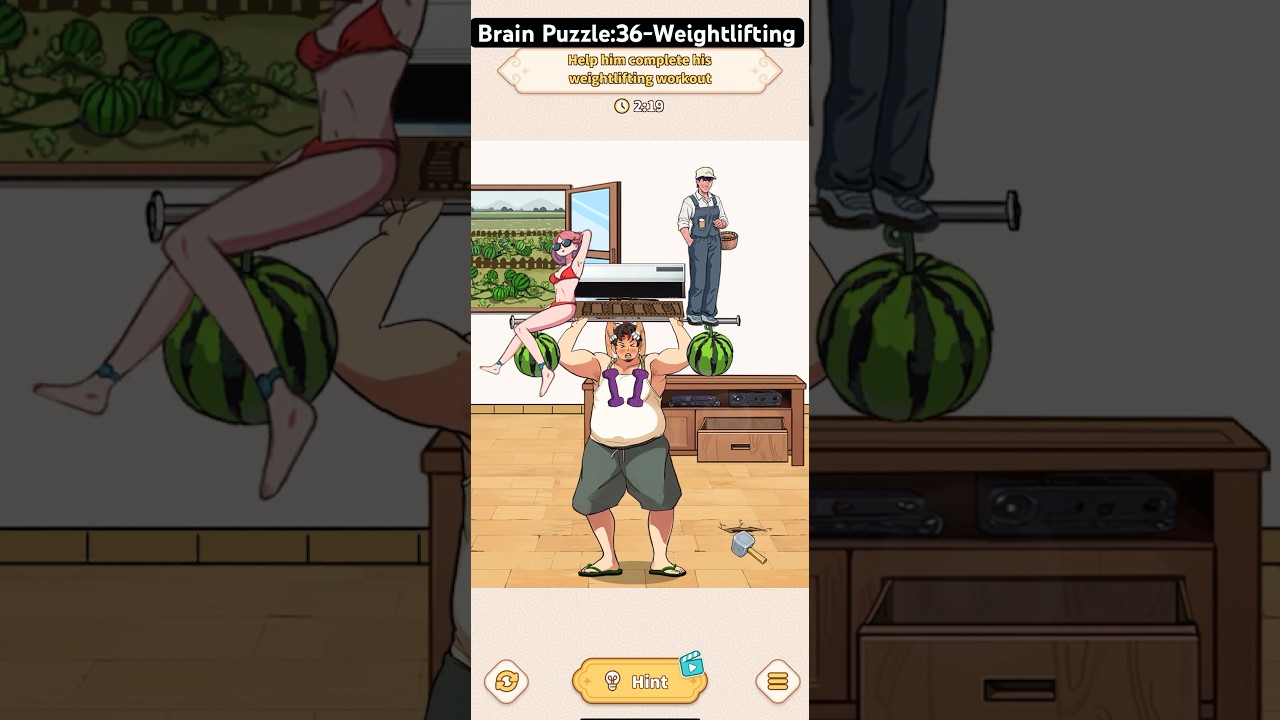 Brain Puzzle: Tricky Quest - Level 36 - Weightlifting