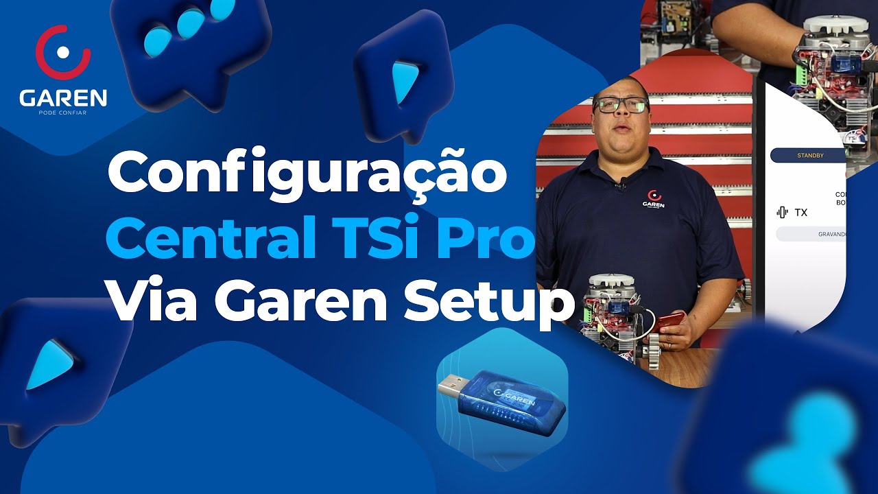 Configuração Central TSi Pro Via Setup - Realizando as configurações dos parâmetros