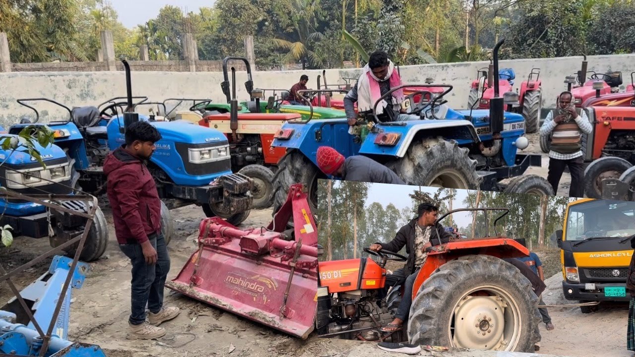 পুরাতন ট্রাক্টর নিতে এসে ট্রাক নিজেই ফেঁসে গেল | JR Tractor BD