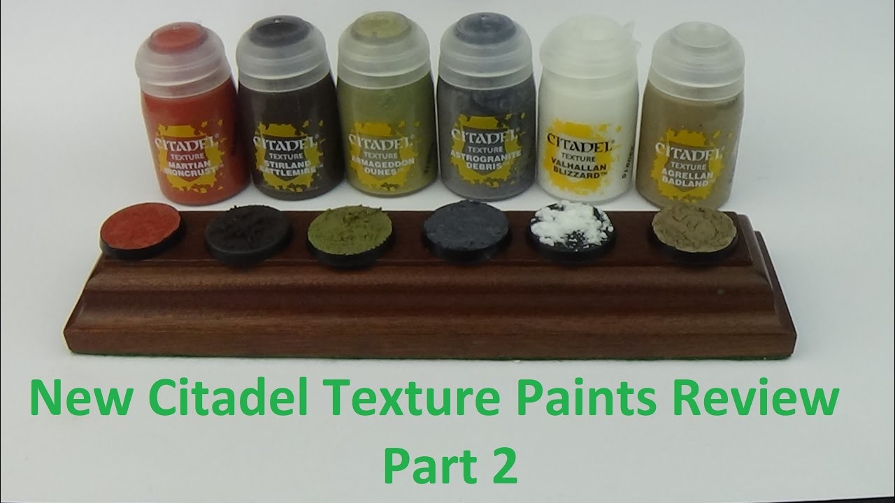 NEW Citadel Texture Paints Review 2 - Astrogranite Debris, Agrellan Badland, Valhallan Blizzard