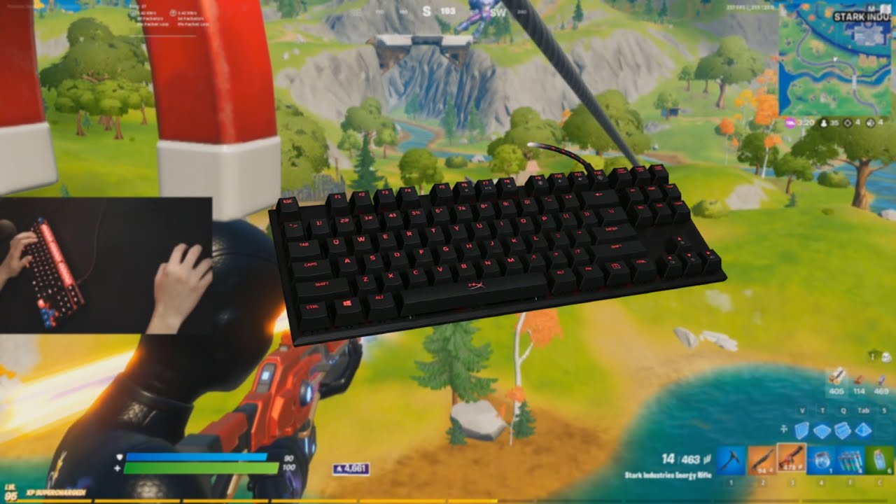 HyperX Alloy FPS Pro ASMR Fortnite 🥰 Keyboard Sounds 240 FPS Smooth 4K👽