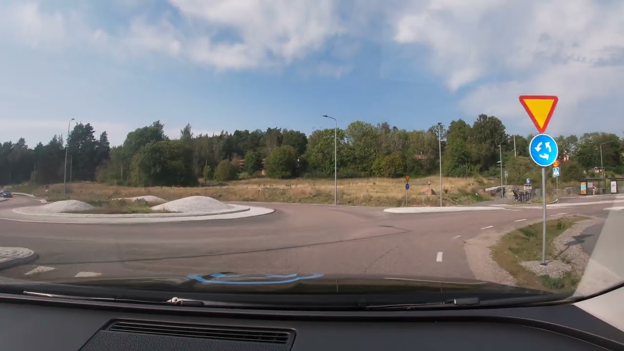 Driving from lovely Vaxholm