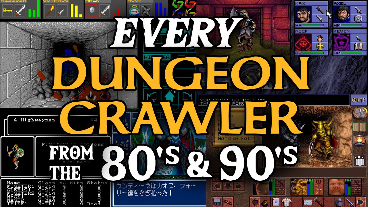 Dungeon Crawler Compilation - EVERY 80's and 90's grid-based pseudo-3D RPG - comparison compilation