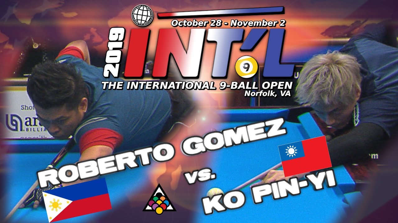 Philippines v Taiwan: Roberto GOMEZ vs KO Pin-Yi: 2019 INTERNATIONAL 9-BALL OPEN