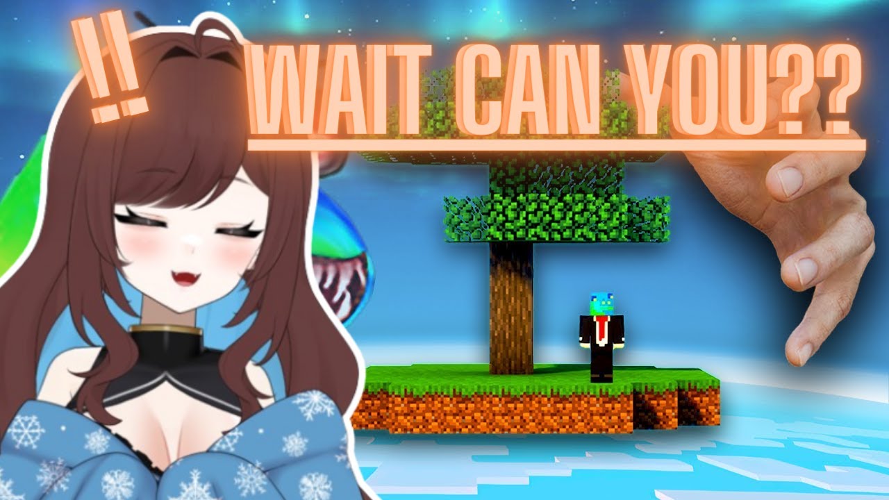 Реакция Pinebaby на «Можно ли победить Skyblock БЕЗ стартового сундука?» // Реакция martincitopants