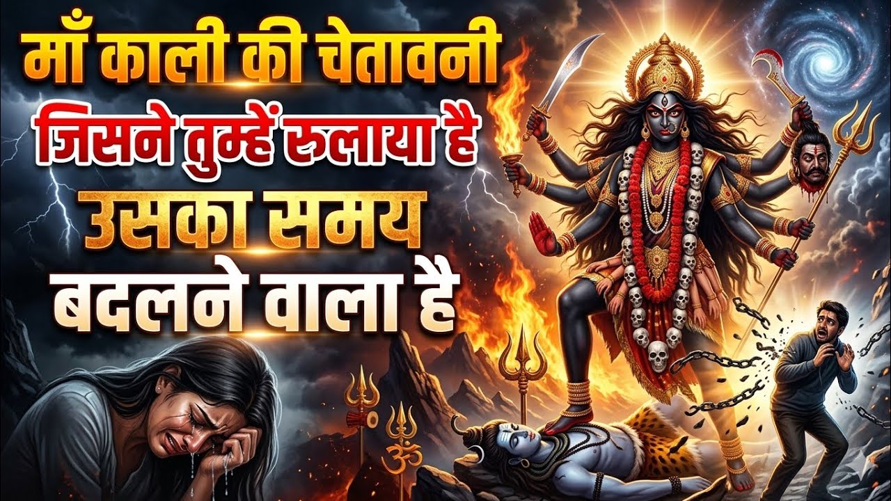 माँ काली की चेतावनी | जिसने तुम्हें रुलाया है उसका समय बदलने वाला है