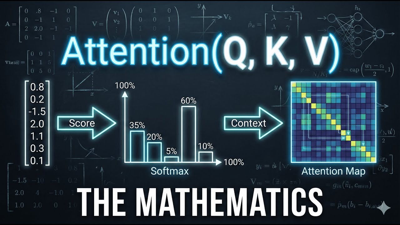 Attention Mechanism Mathematics: From RNN Alignment to Transformer QKV Matrices