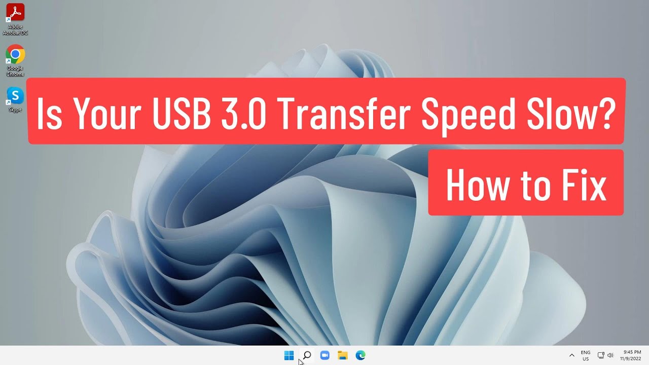 Низкая скорость передачи данных по USB 3.0? Как это исправить
