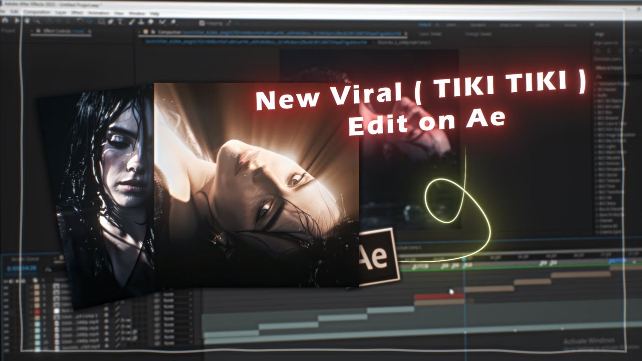 New viral ( TIKI TIKI ) Edit tutorial on after effects