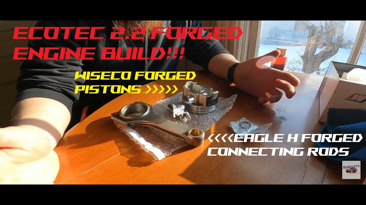 Ecotec Forged Build Pt.4 Pistons and Rods Assembled
