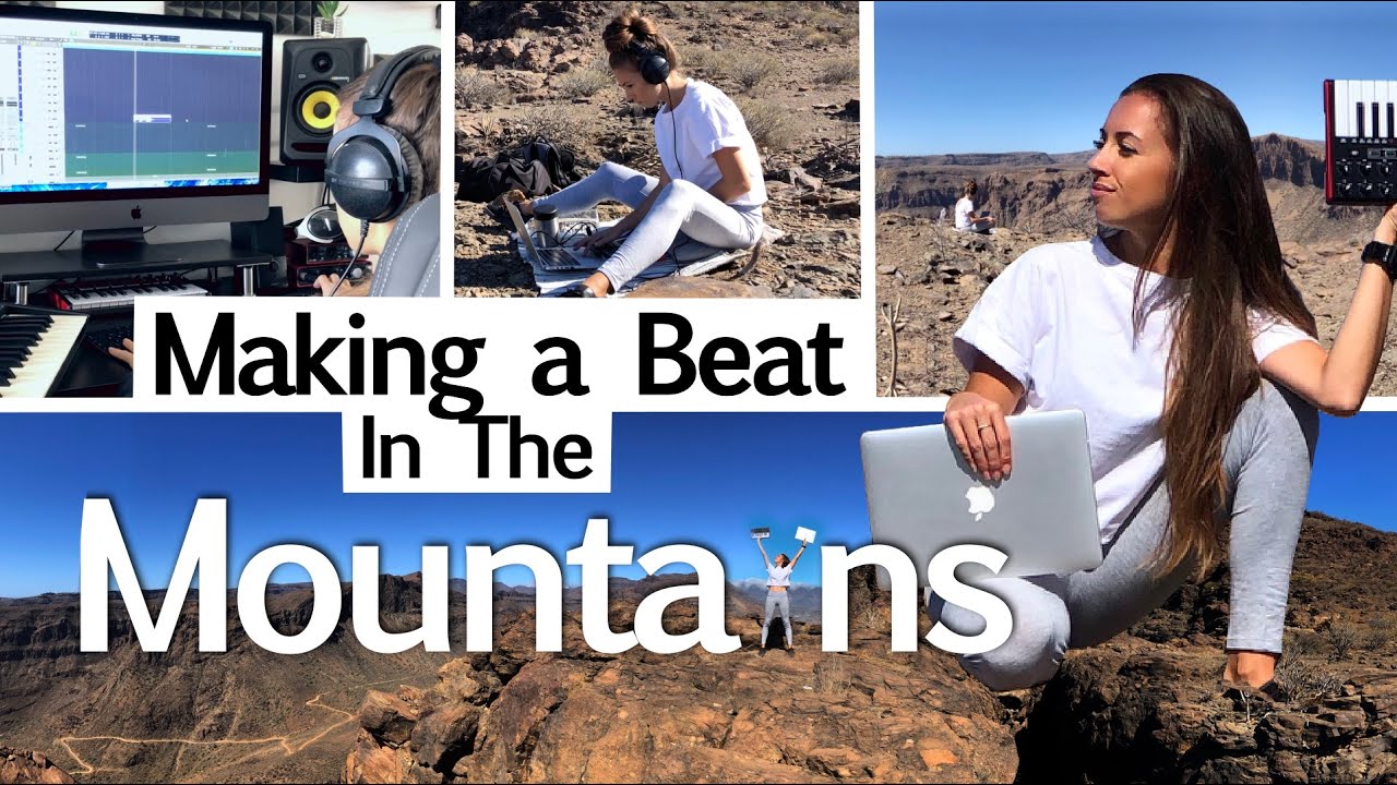 Female Producer makes a Reggaeton Beat in the Mountains | 2020 | A day in life | Gran Canaria
