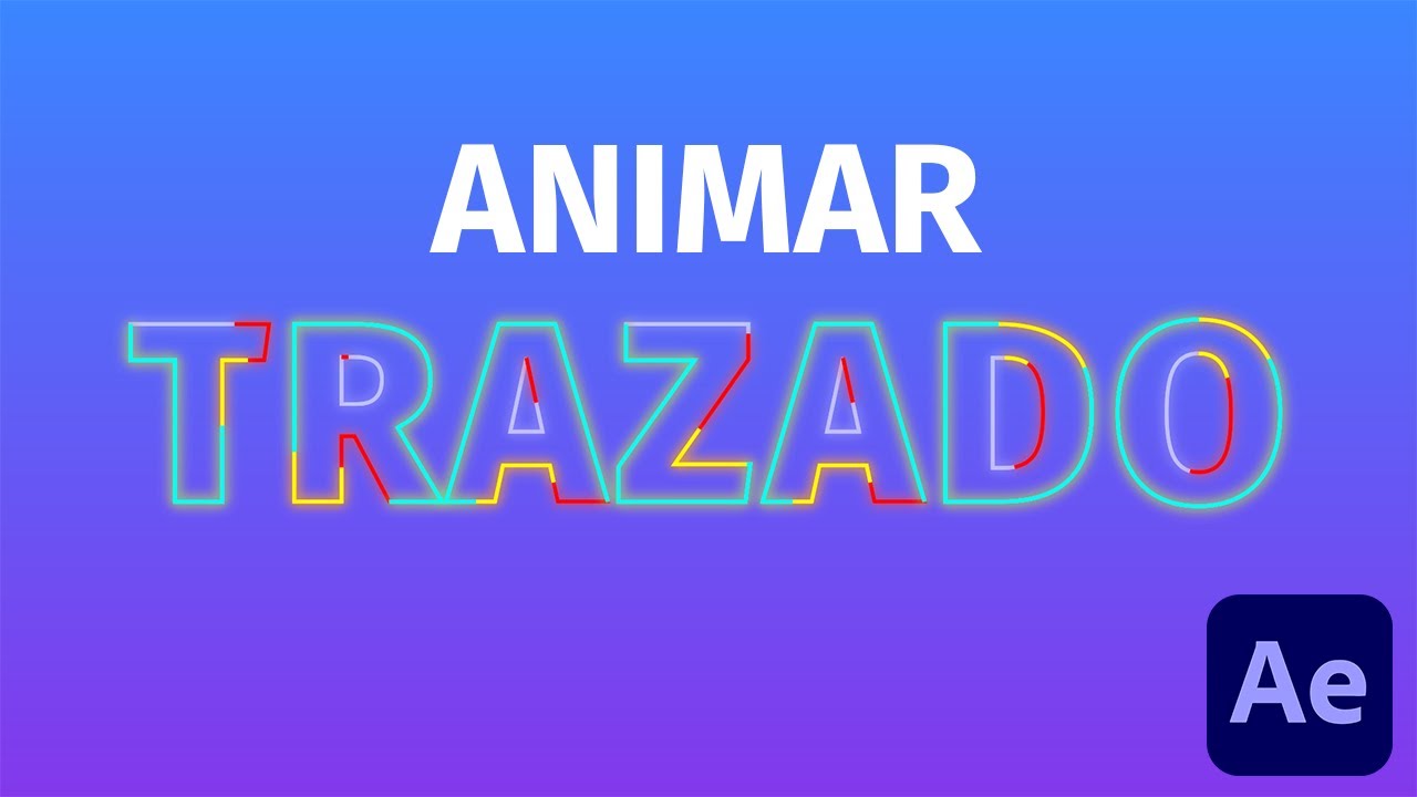✅ ANIMAR TEXTOS con TRAZO en AFTER EFFECTS