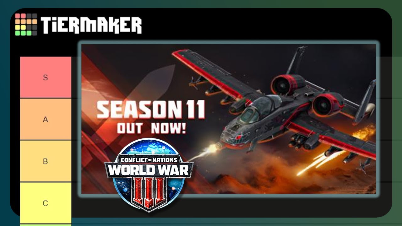 Season 11 Tier List - Conflict of Nations WW3