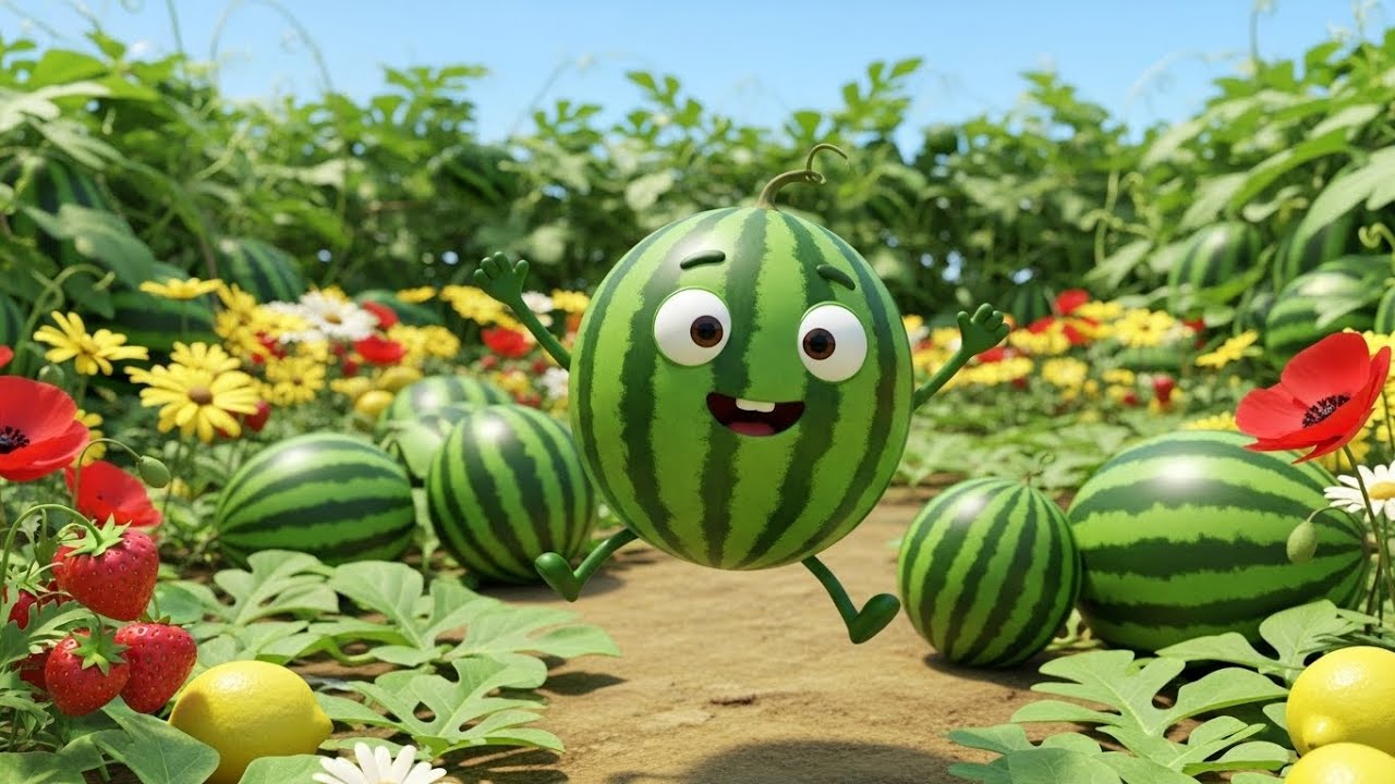 Frutas bailarinas locas 🍎🍌 | Canción divertida para niños para aprender frutas y bailar