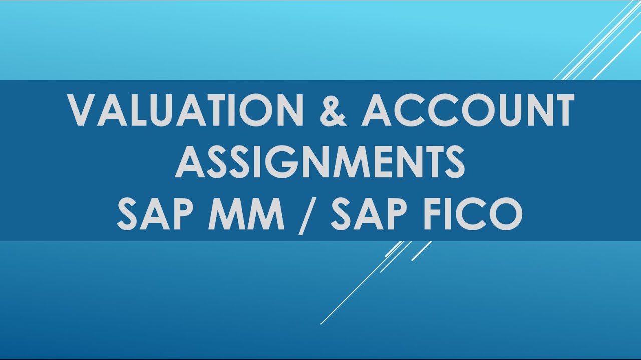 Оценка и определение счетов SAP MM | Оценка и присвоение счетов SAP MM | Внедрение SAP