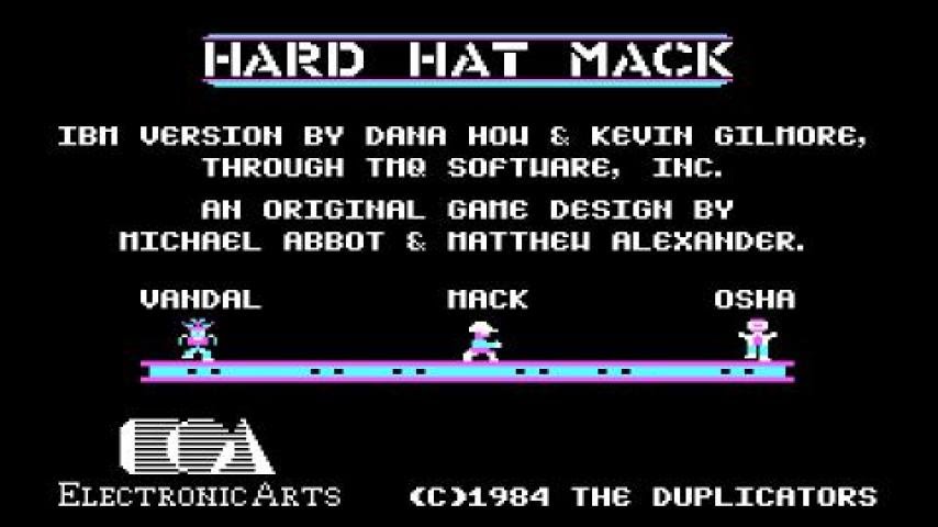 Hard Hat Mack gameplay (PC Game, 1984)