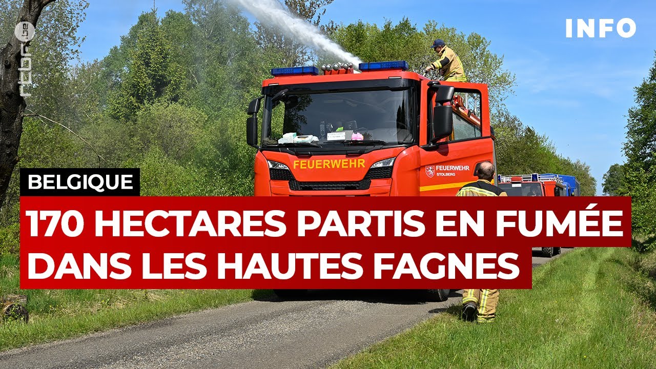 Incendie sur plus de 170 hectares dans les Hautes Fagnes - RTBF Info
