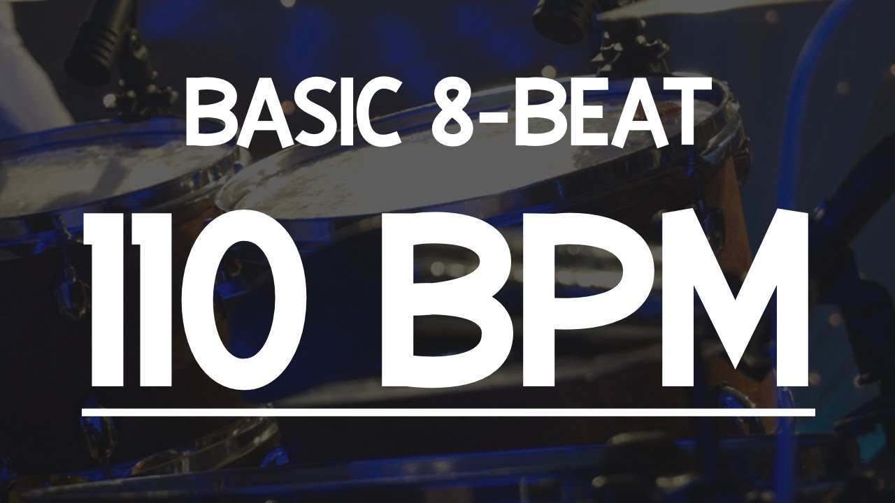 110 BPM Drum Loop Track - Simple 8 Beat 드럼 루프 기본 8비트