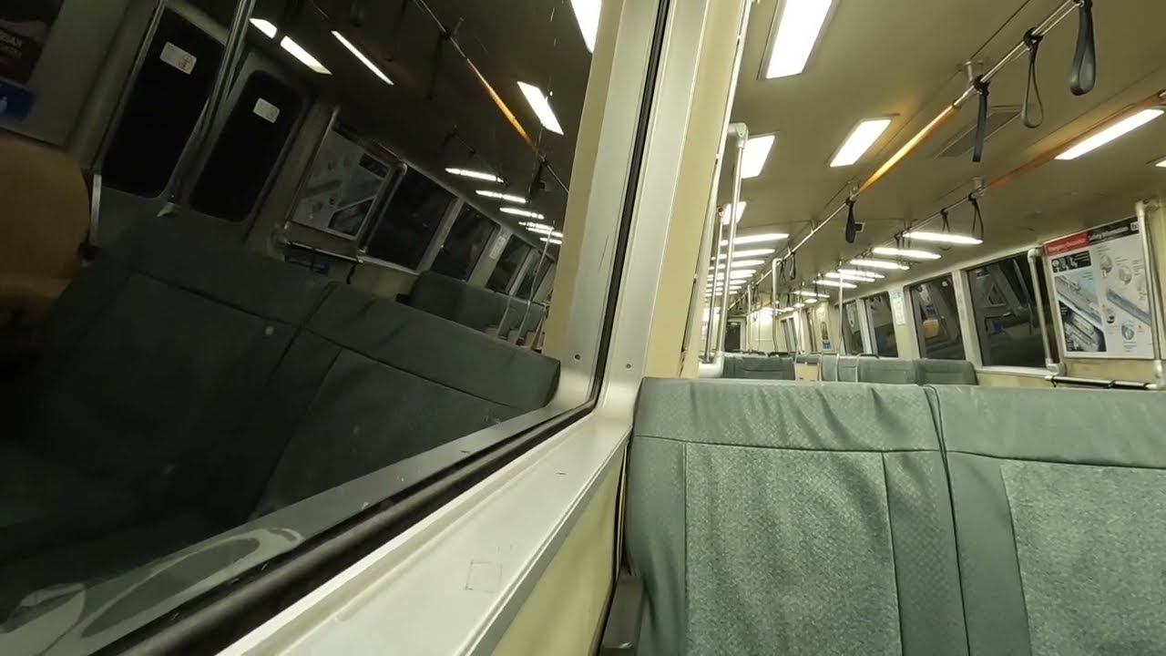 BART A2 Car 1269: Ride through Transbay Tube (12-2022)