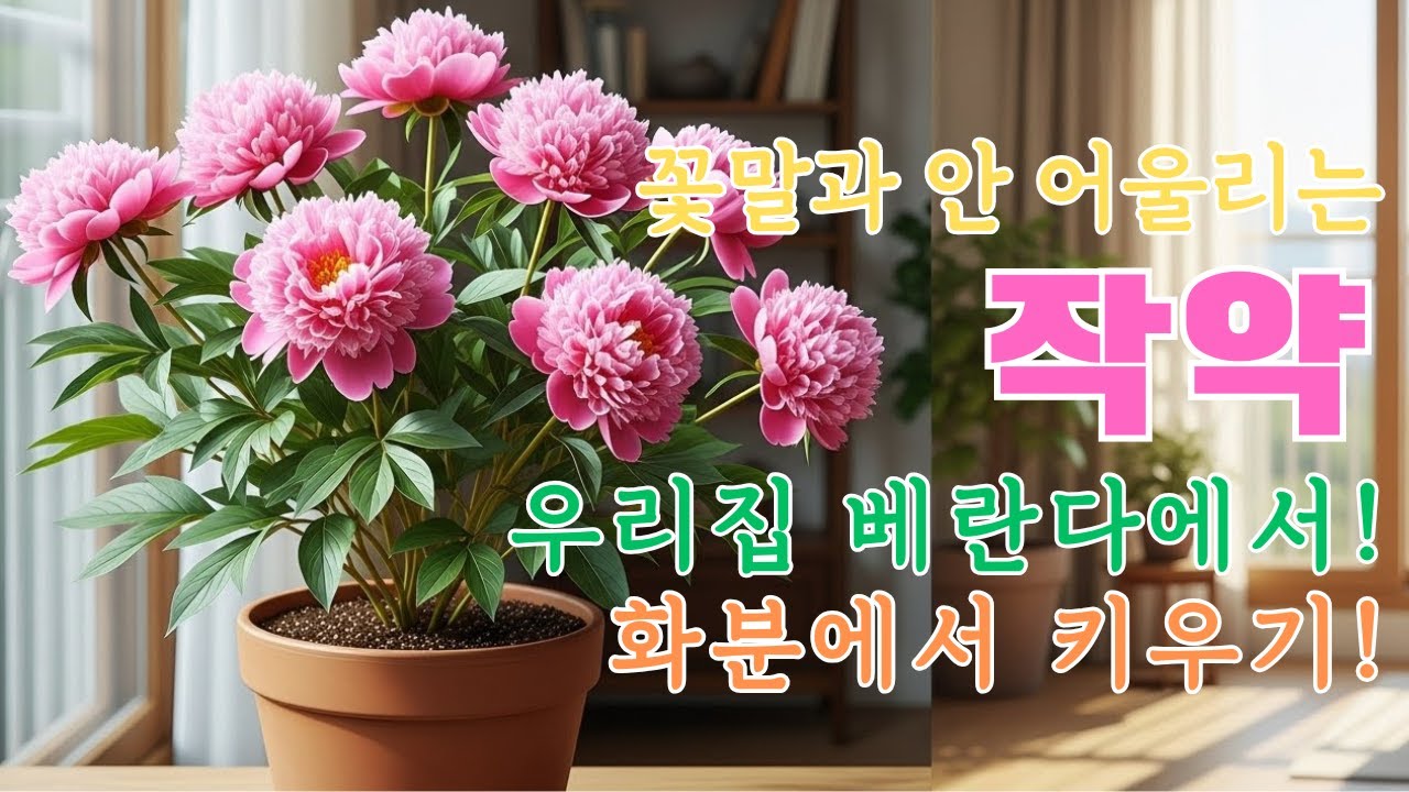 작약 화분 키우기 완벽 가이드 | 작약 키우기 실패 없는 방법 | 화분 심는 시기부터 꽃 피우기까지🌸