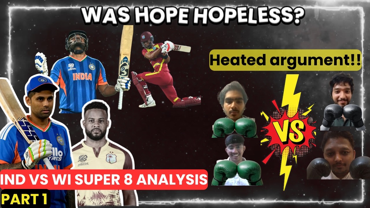 Was Hope, Hopeless yesterday| Ind vs WI super 8 review-Part 1| #t20worldcup2026 #cricket