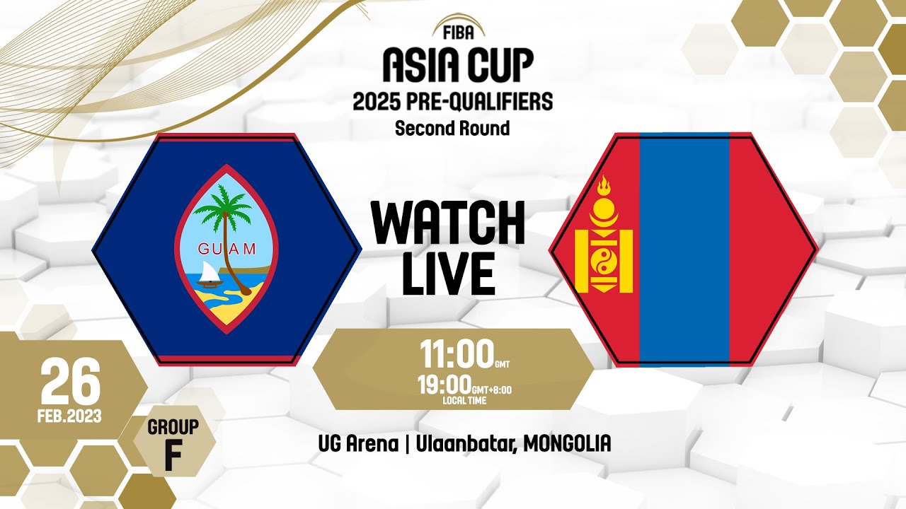 Guam v Mongolia | Full Basketball Game | FIBA Asia Cup 2025 Pre-Qualifiers