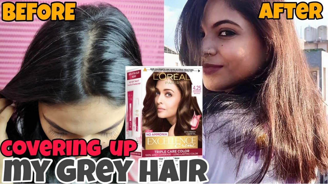 Hair Colour at home ll Loreal Paris Excellence Crème 4.25 Aishwarya Brown ll PRAGATI PAL