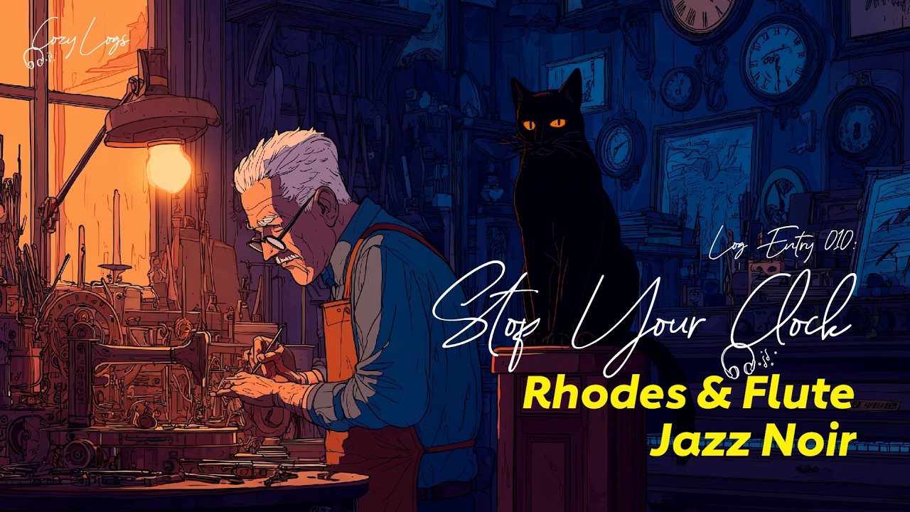 Stop Your Clock 🕰️ Log Entry 010 | Rhodes & Flute Jazz Noir #DeepFocus #StudyMusic