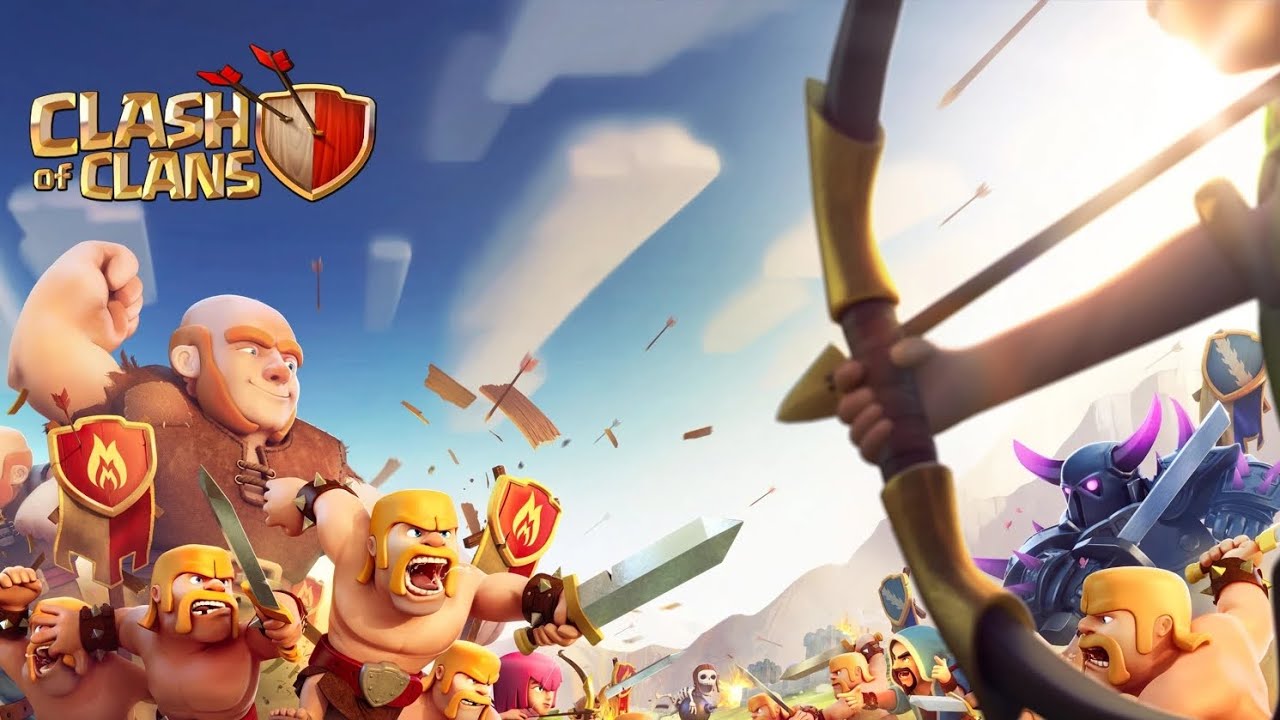 Jugando al Clash of clans 