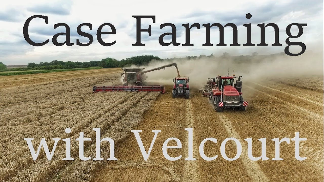 UK Harvest 2017 at Vine Farm Velcourt, Case Combine 9240 & Case Quadtrac 470, HD