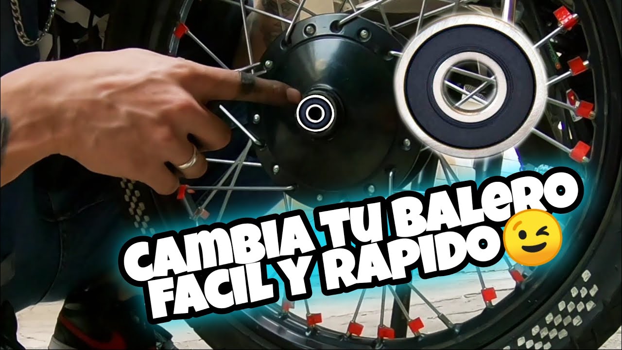 Rodamiento o balero en mal estado como cambiarlo / rin delantero / El Wero Biker 👌🏻🔥
