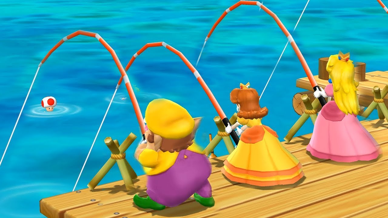 Mario Party 9 Garden Battle - Peach vs Daisy vs Wario vs Toad| Cartoons Mee