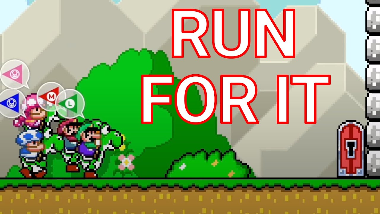 4 Йоши, 1 запертая дверь. Кто победит? — Многопользовательский режим Mario Maker 2