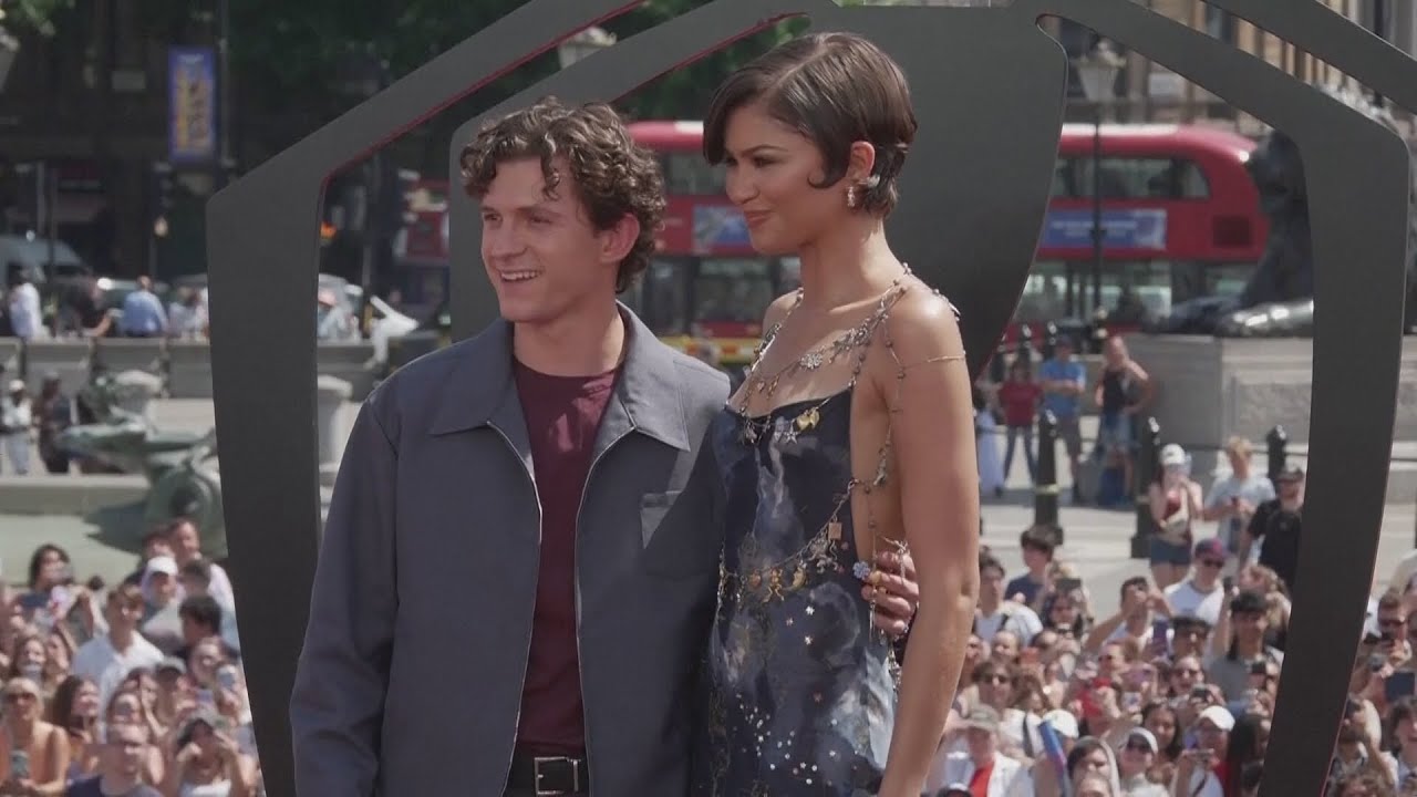 Tom Holland and Zendaya meet Spider-Man fans in London!