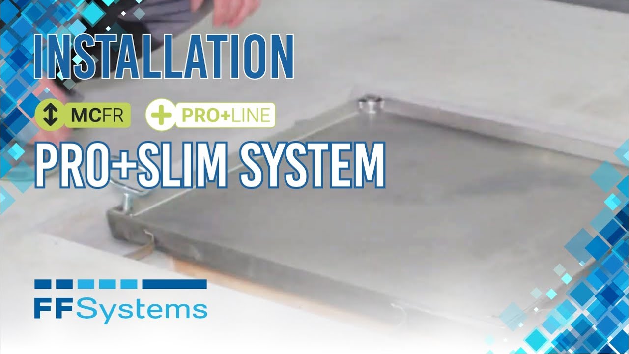 FF System PRO+ slim | Schachtabdeckung / Schachtdeckel | Montage FF Systems