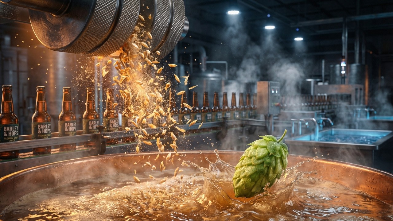 From Raw Barley to Pristine Bottle: The Hypnotic Rhythms of a Modern Brewery | Industrial ASMR