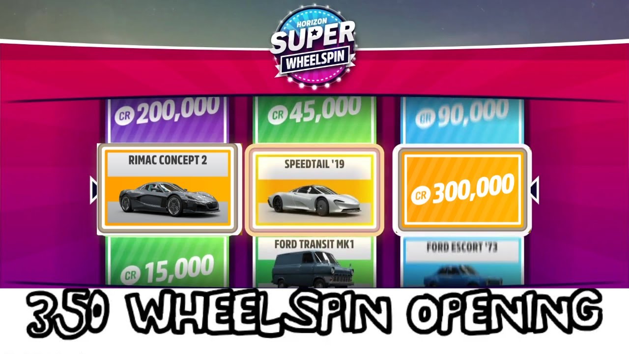 I Opened 350 Wheelspins In Forza Horizon 5 !