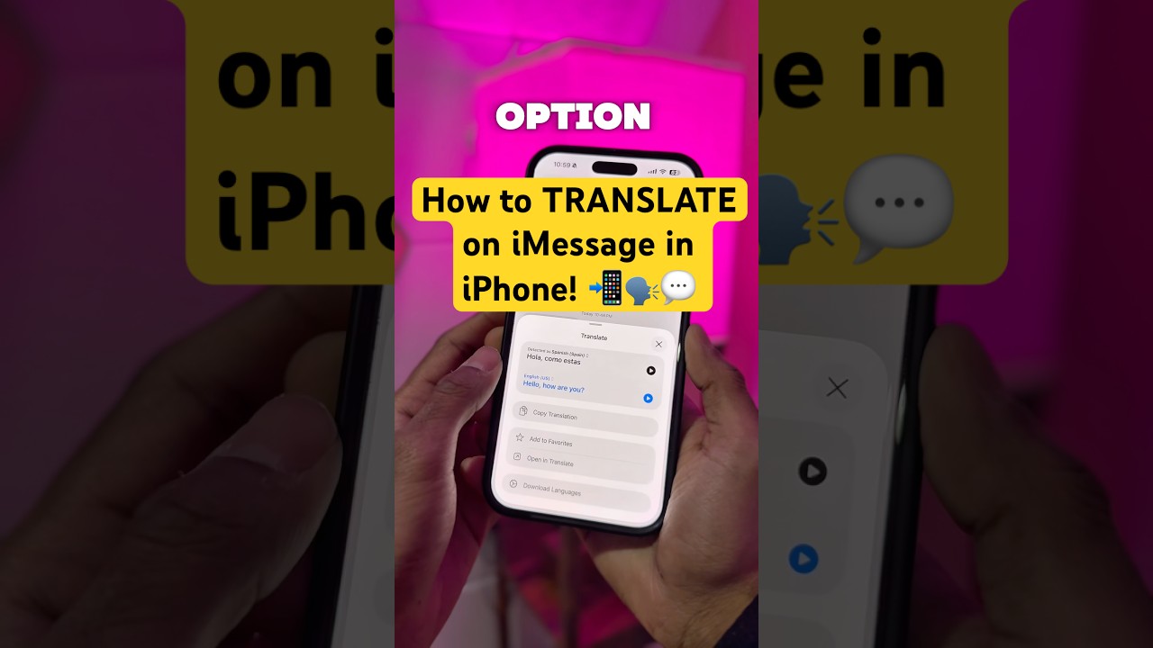 Как ПЕРЕВОДИТЬ сообщения в iMessage на iPhone! 📲💬🗣️ #iphone #apple #tech @echainzz